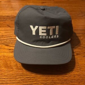 NEW YETI Dark Gray Cap with White Accents